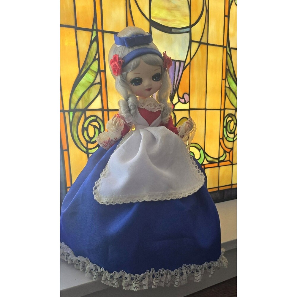 Vintage 1977 Bradley Doll Patriotic Dress Southern Belle Collectible 13" Korea